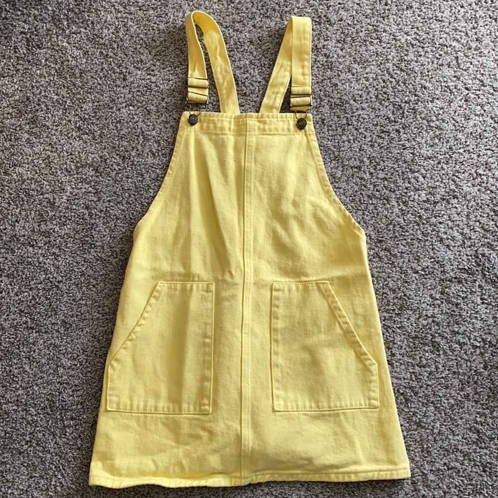 Yellow Pinafore Dress